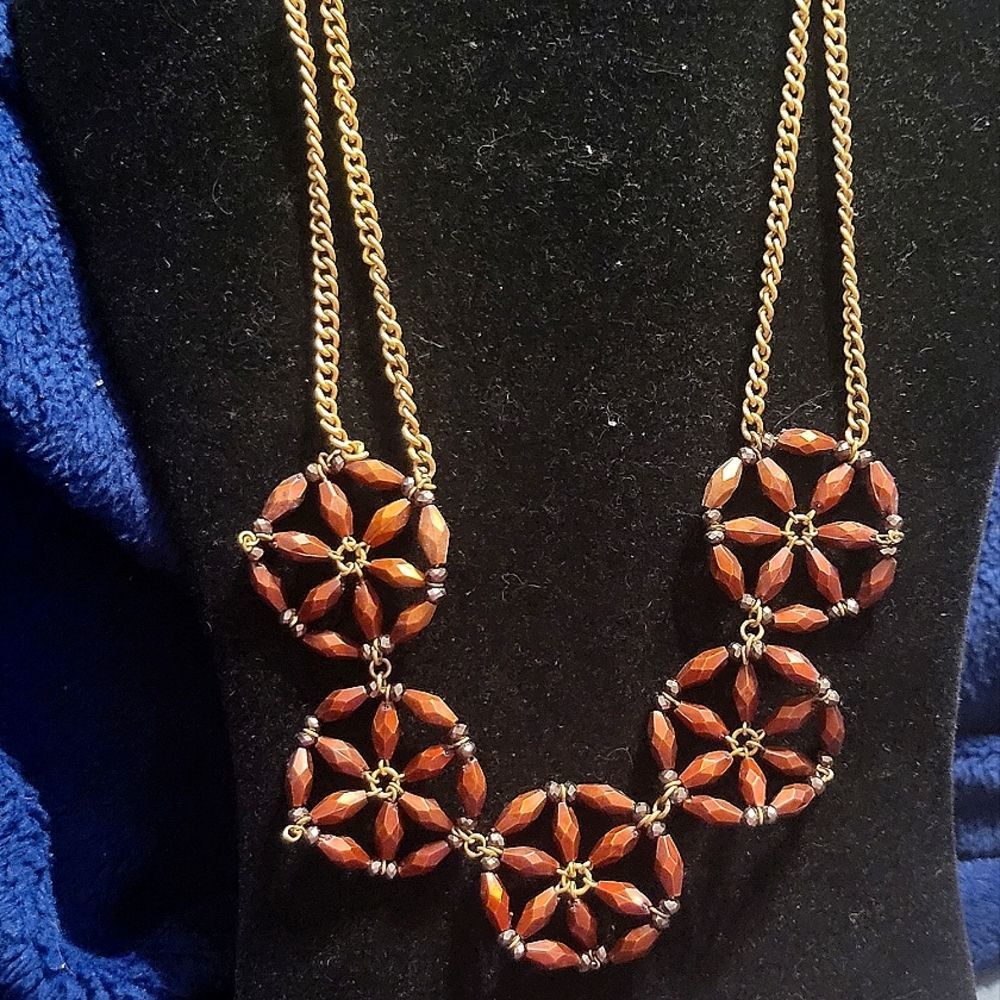 Coldwater Creek Five Wheel Necklace-EUC